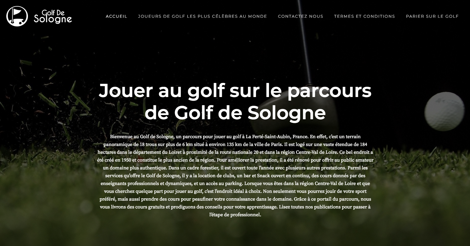 Golf de Sologne