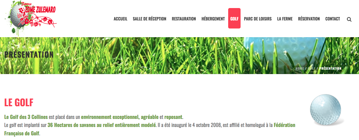 Golf des 3 collines – Ferme Edme Zulemaro