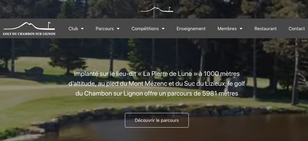 Golf du Chambon sur Ligon