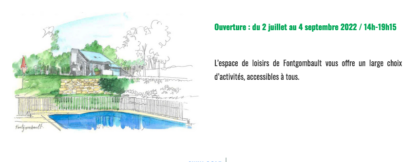 Espace de loisirs de Fontgombault